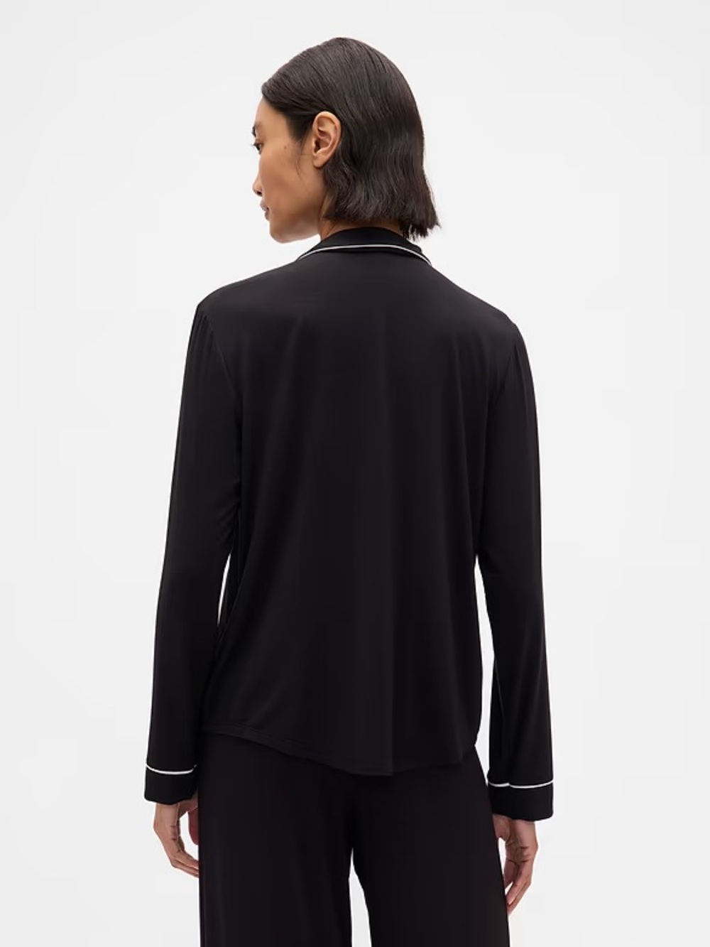Gap | Women’s Black SoftMade Modal Pajama Set - Picture 3 of 12